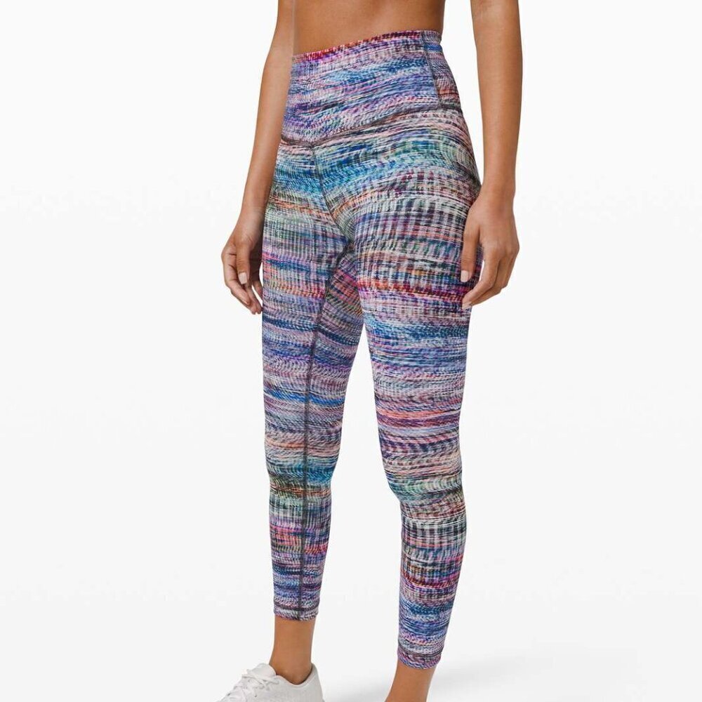 Lululemon Wunder Train High-Rise Yoga Leggings in Digital Oasis Size 4